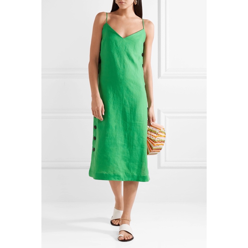 Mara Hoffman Heidi Organic Linen Midi Dress